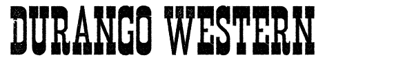 Durango Western font preview